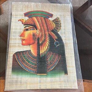 Egyptian Queen Papyrus Wall Art - Multicolor